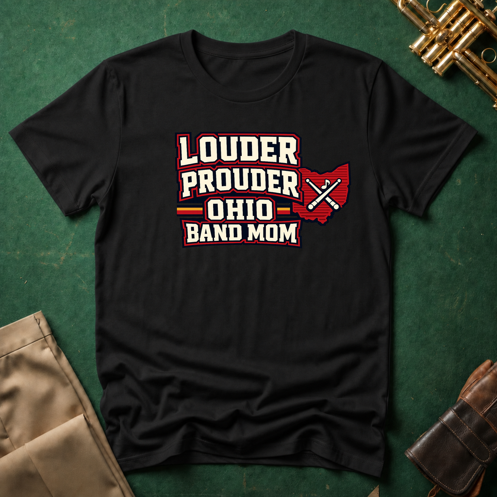 Louder Prouder Ohio Band Mom T-shirt