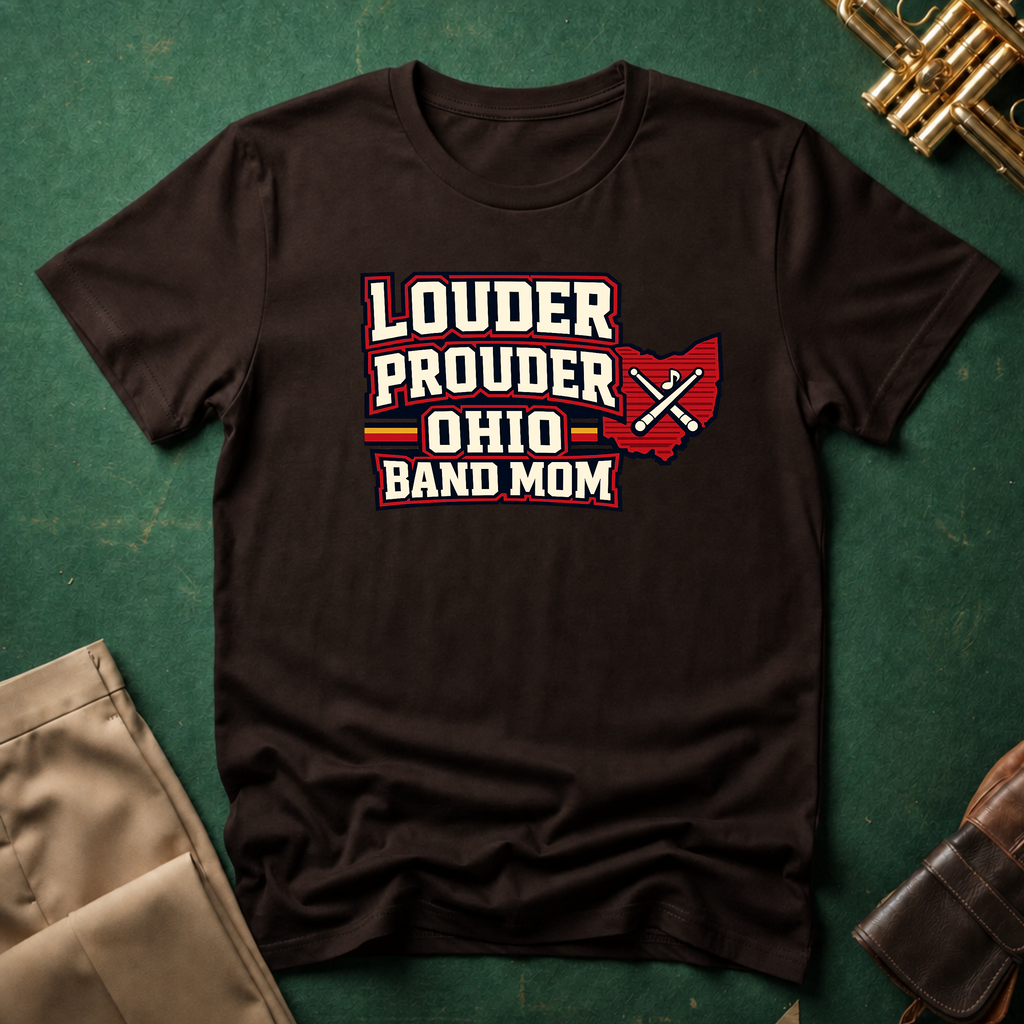 Louder Prouder Ohio Band Mom T-shirt
