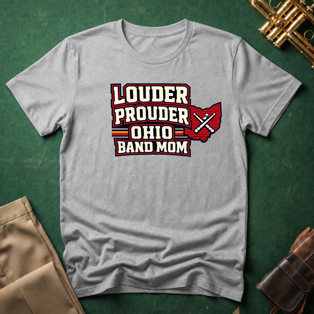 Louder Prouder Ohio Band Mom T-shirt