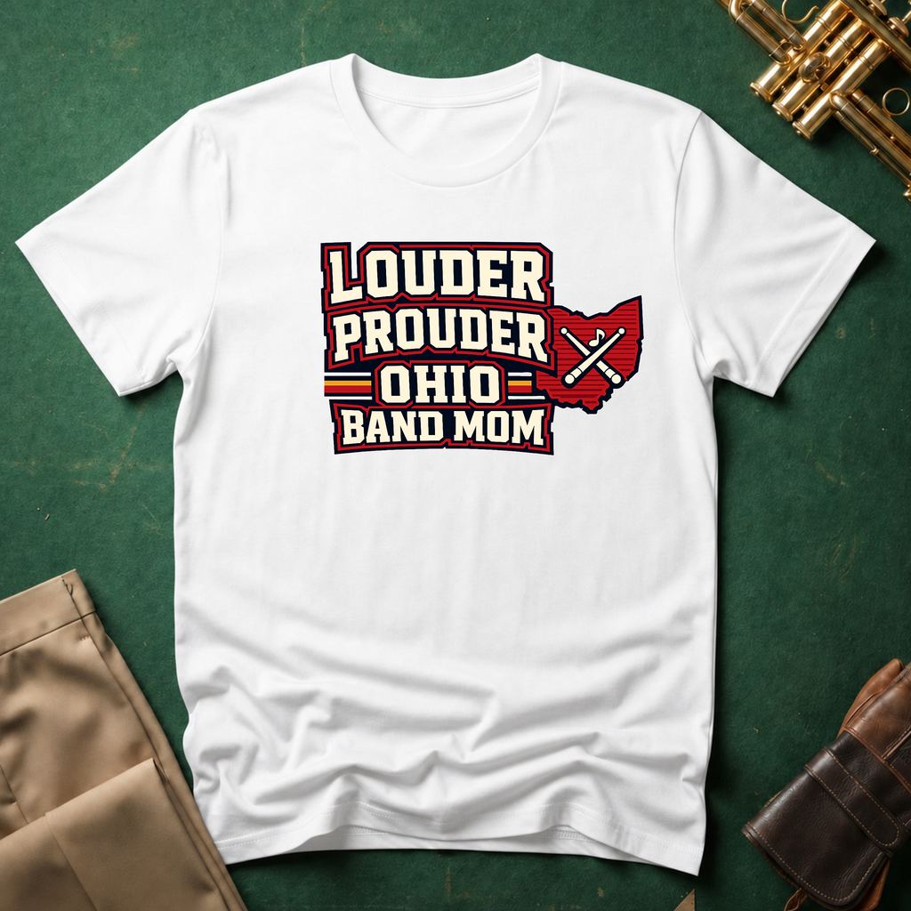 Louder Prouder Ohio Band Mom T-shirt