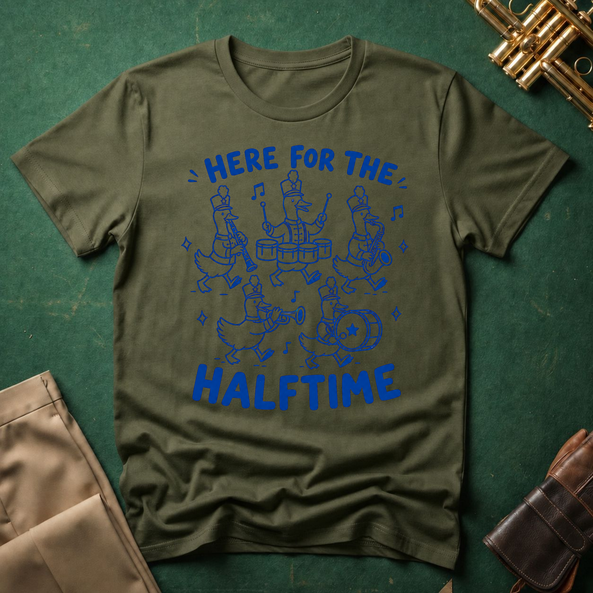 Here For the Halftime Goose Band T-shirt