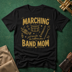 Marching Band Mom Gold Line Drawings T-shirt