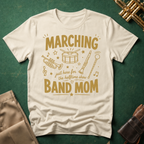 Marching Band Mom Gold Line Drawings T-shirt