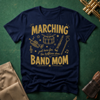Marching Band Mom Gold Line Drawings T-shirt