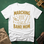 Marching Band Mom Gold Line Drawings T-shirt