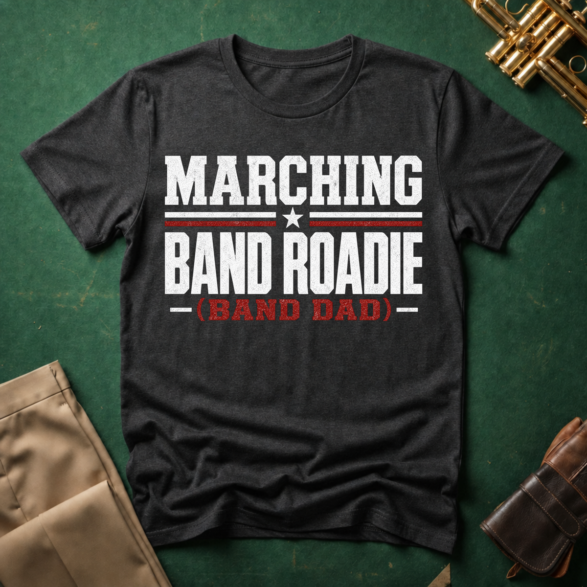 Marching Band Roadie Band Dad T-shirt