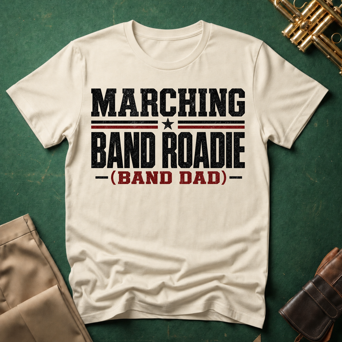Marching Band Roadie Band Dad T-shirt