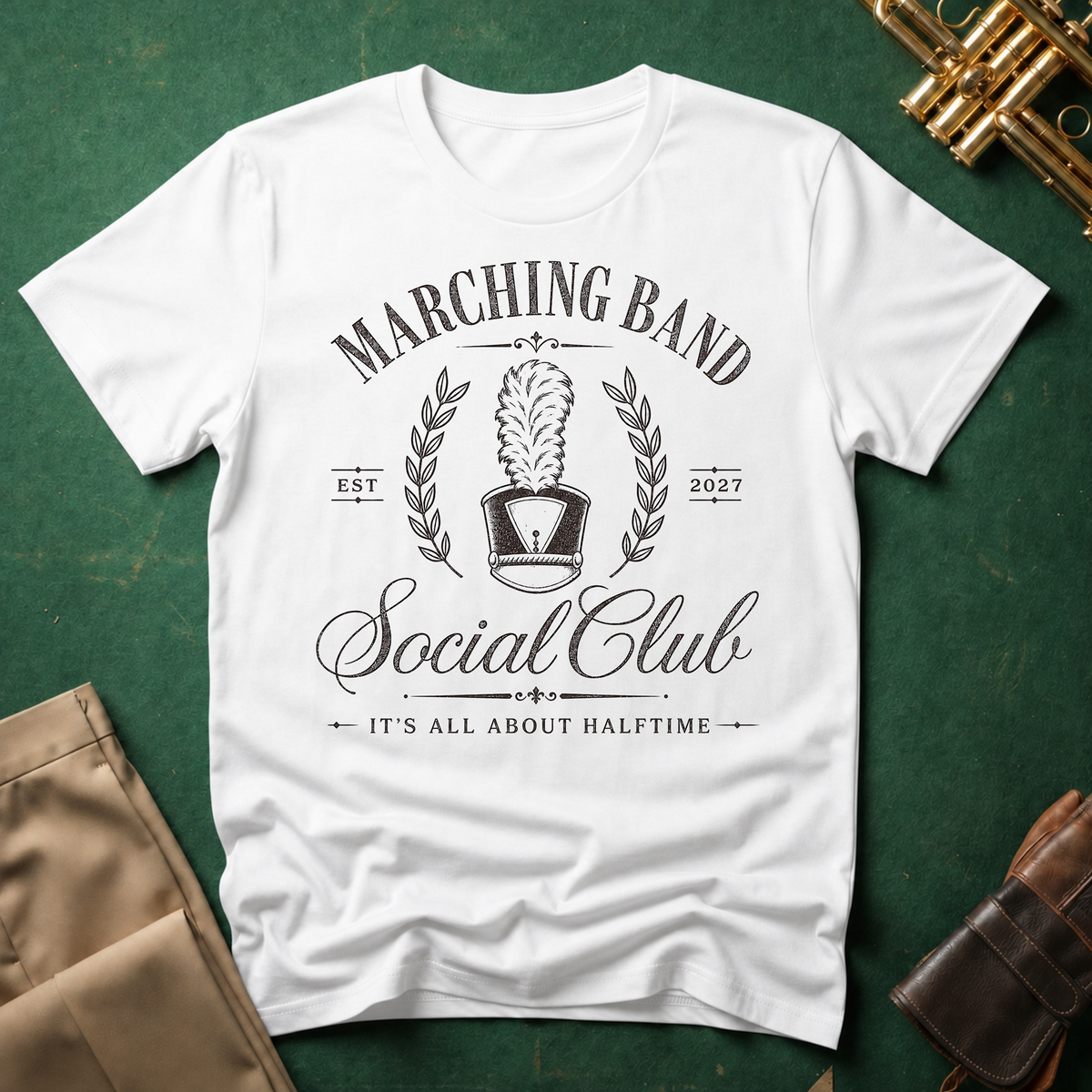 Marching Band Social Club It's All About Halftime T-shirt