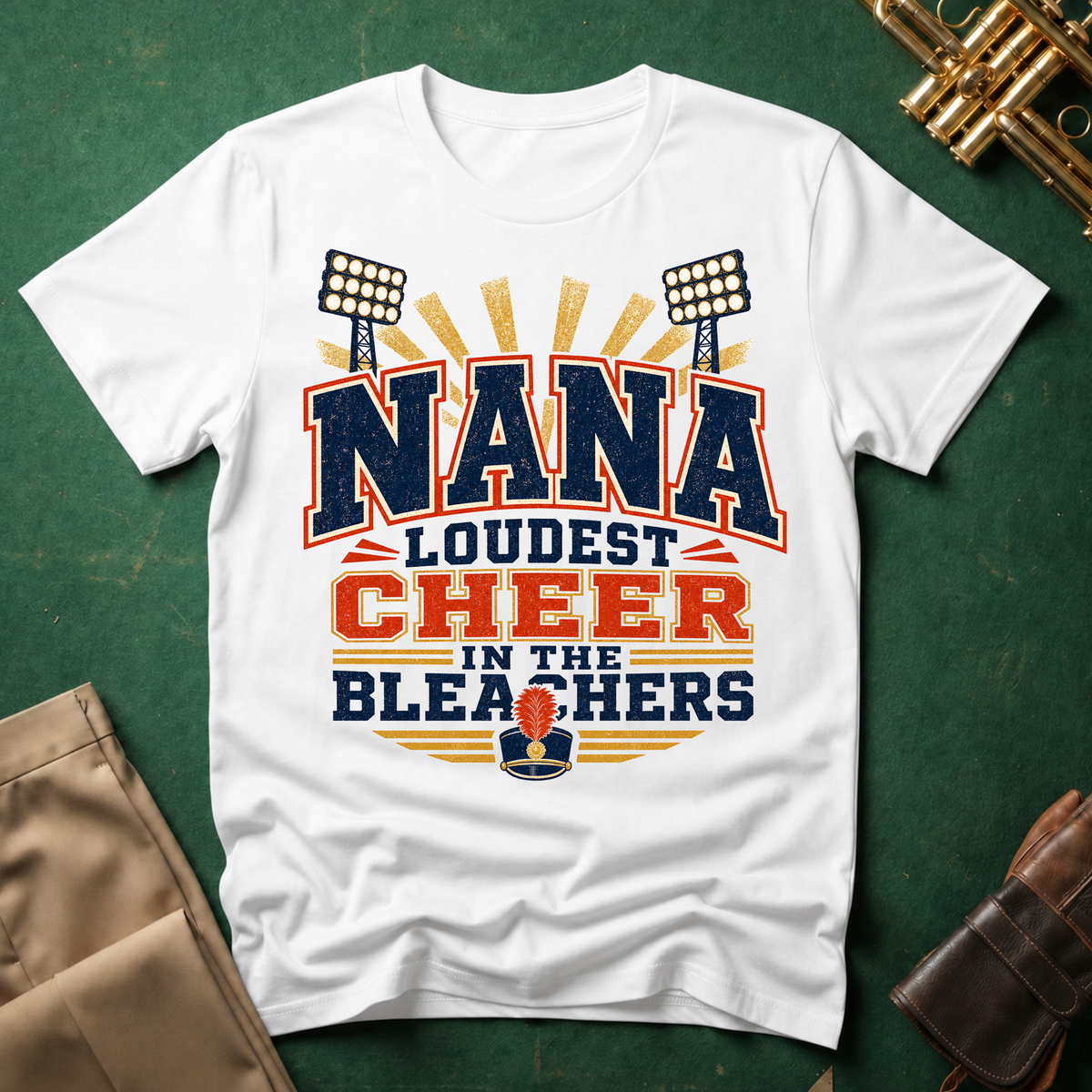 Nana Loudest Cheer in the Bleachers T-shirt