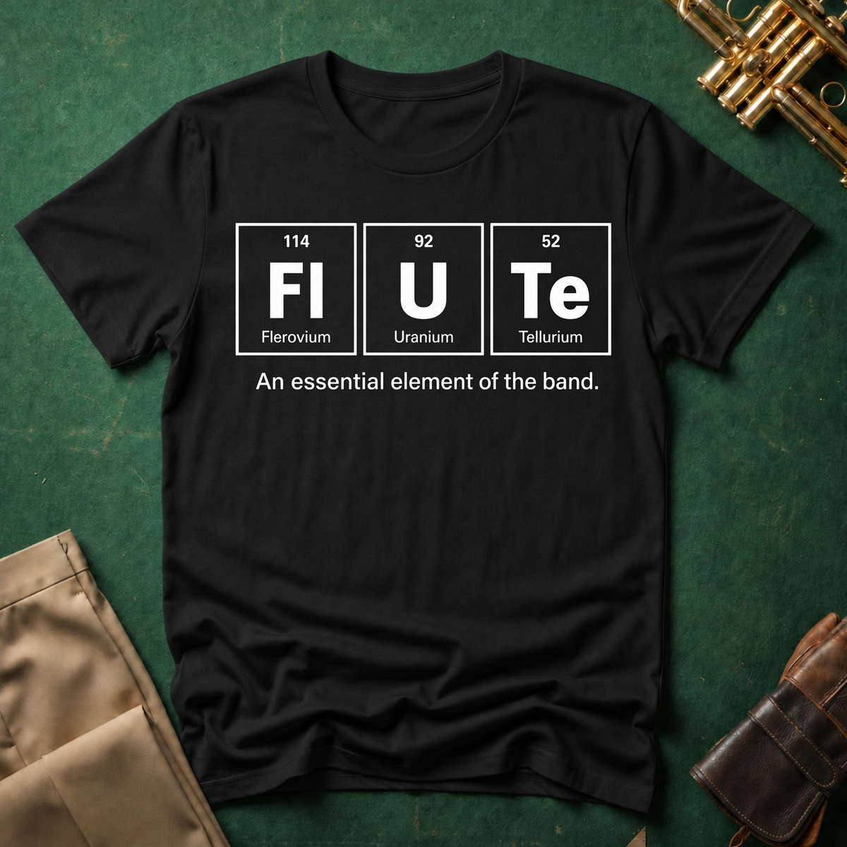 Periodic Table Flute An Essential Element T-shirt