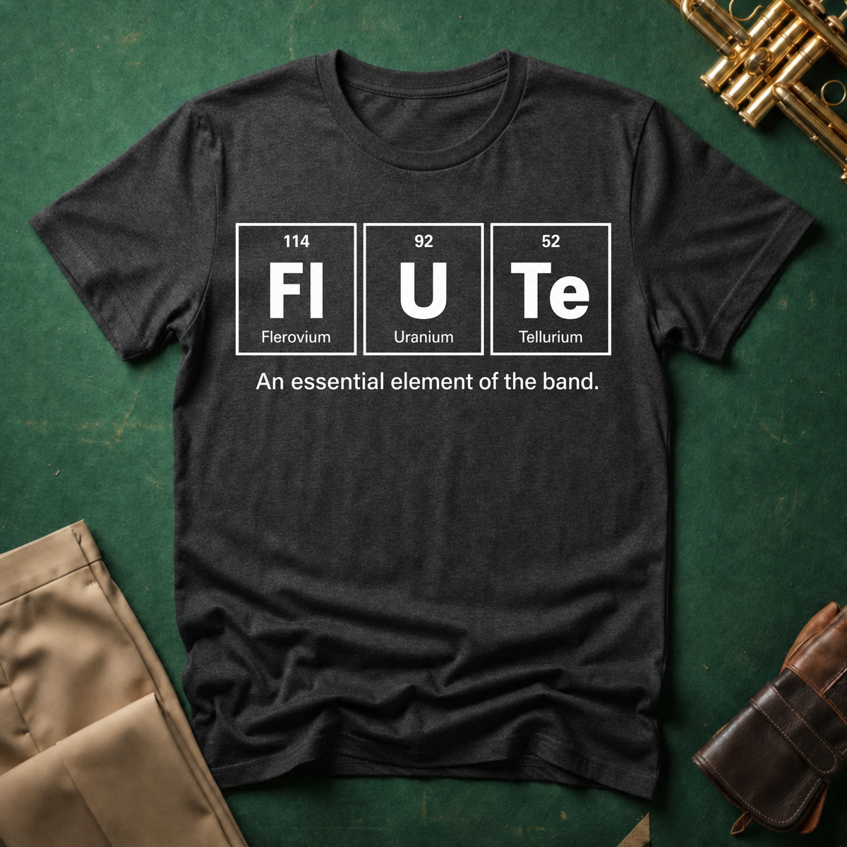 Periodic Table Flute An Essential Element T-shirt