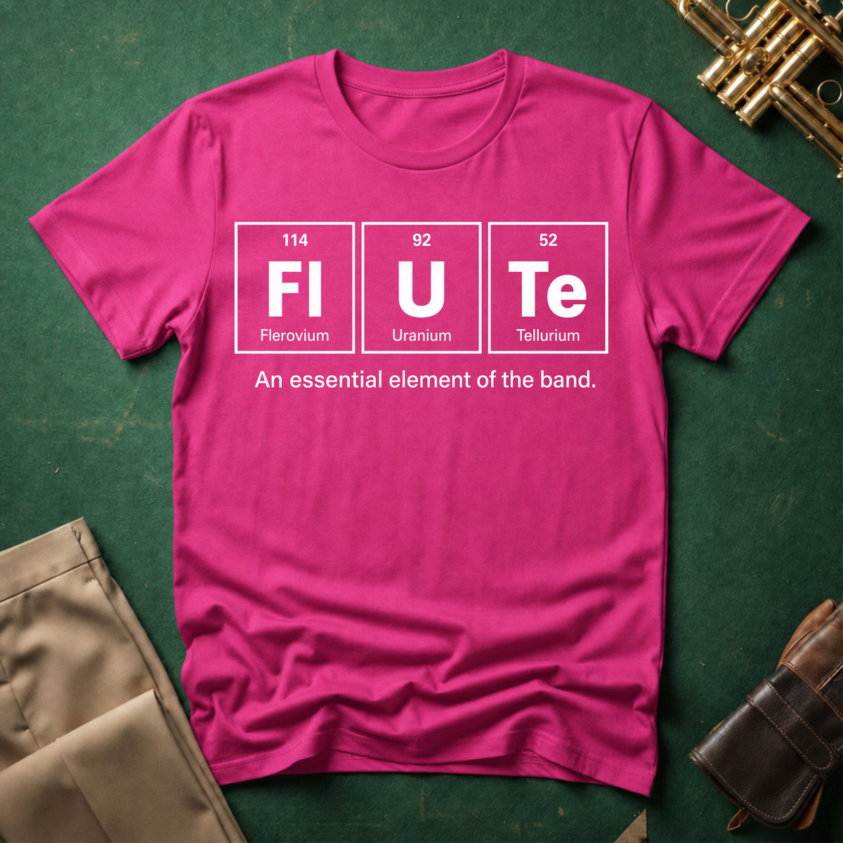 Periodic Table Flute An Essential Element T-shirt