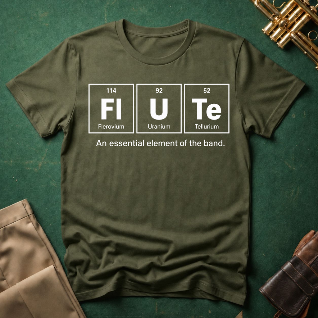 Periodic Table Flute An Essential Element T-shirt