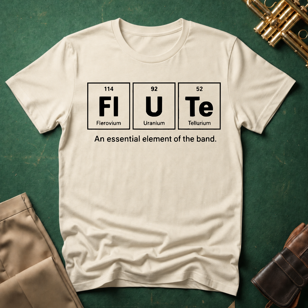 Periodic Table Flute An Essential Element T-shirt