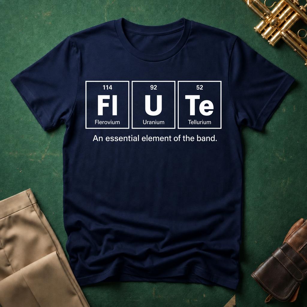 Periodic Table Flute An Essential Element T-shirt