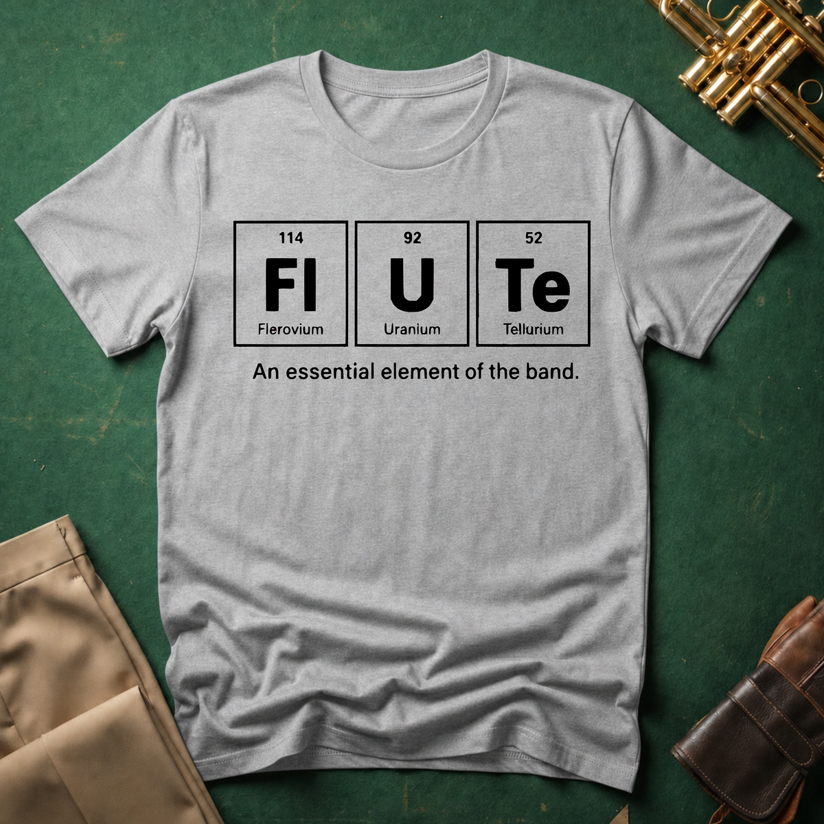 Periodic Table Flute An Essential Element T-shirt