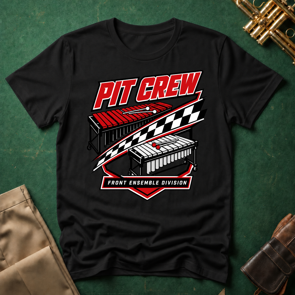 Pit Crew Front Ensemble Division T-shirt