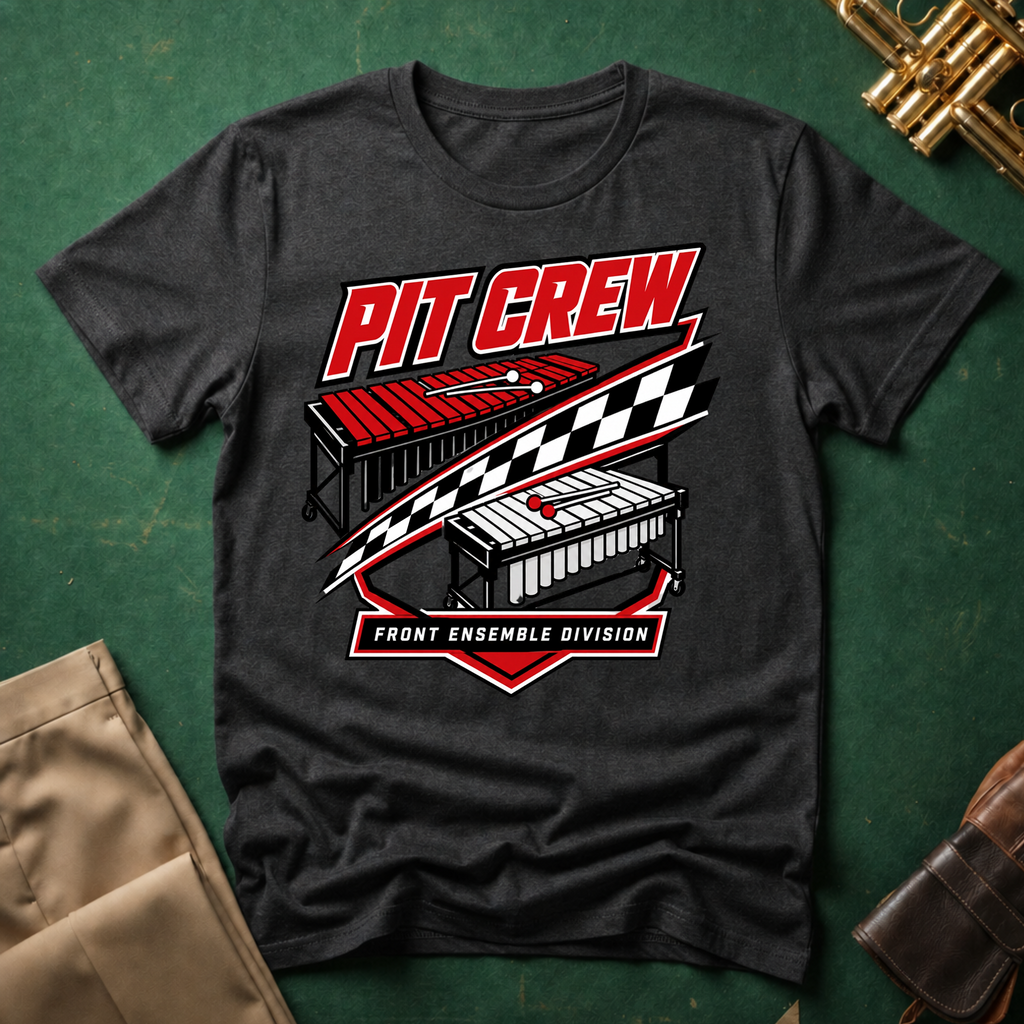 Pit Crew Front Ensemble Division T-shirt