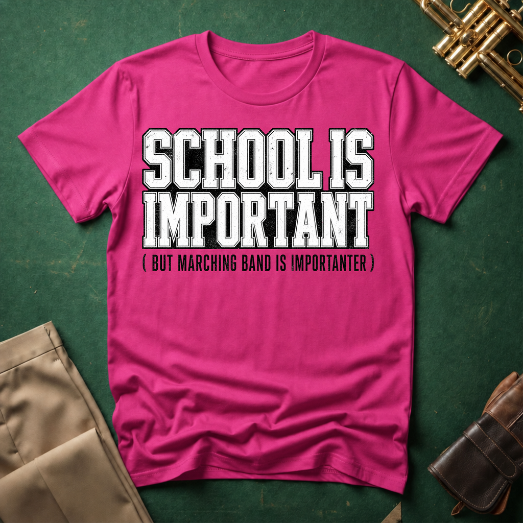 School Is Important but Marching Band is Importanter T-shirt
