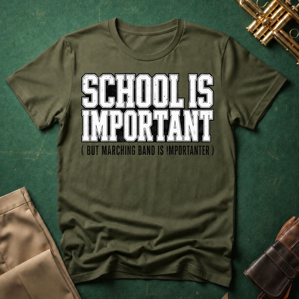 School Is Important but Marching Band is Importanter T-shirt
