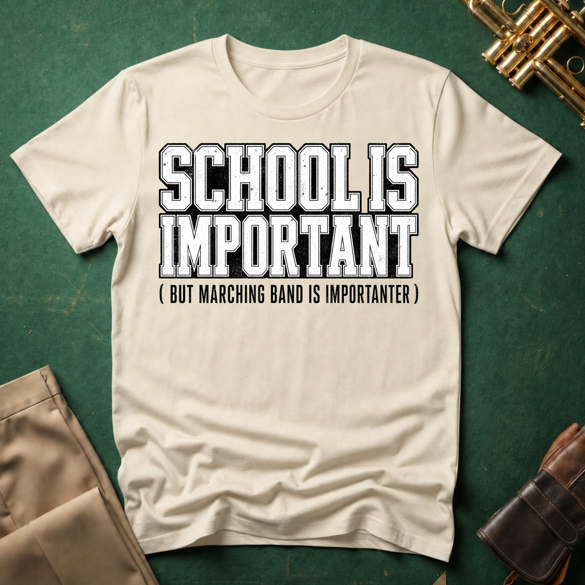 School Is Important but Marching Band is Importanter T-shirt