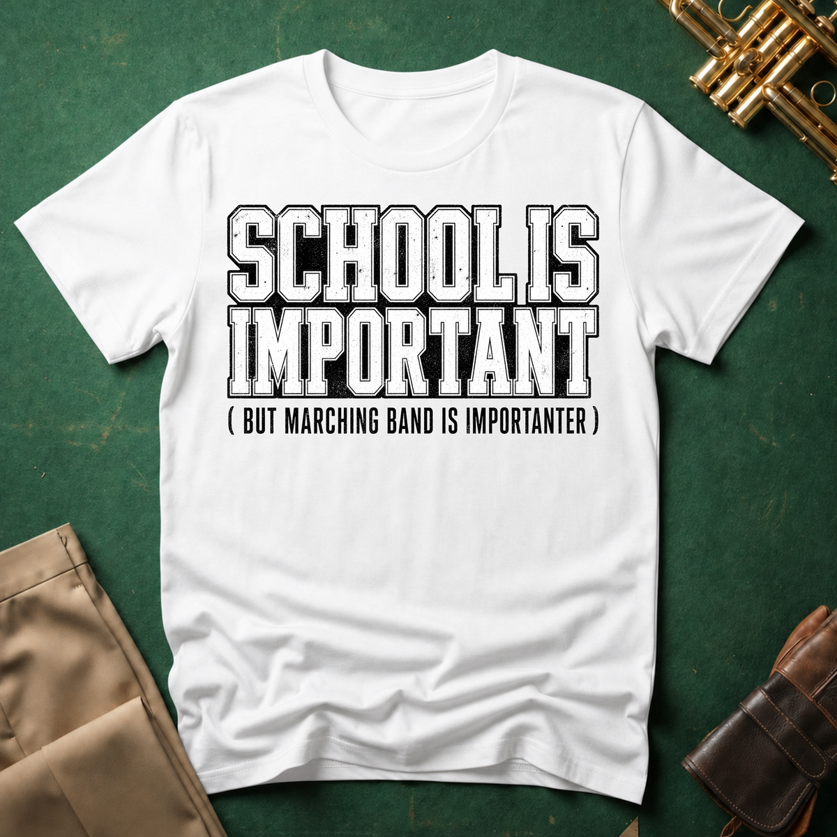 School Is Important but Marching Band is Importanter T-shirt