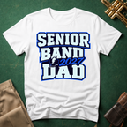 Senior Band 2027 Dad Blue Text T-shirt