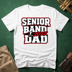 Senior Band 2027 Dad Red Text T-shirt