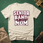 Senior Band 2027 Mom Maroon T-shirt