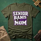 Senior Band 2027 Mom Purple T-shirt