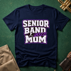 Senior Band 2027 Mom Purple T-shirt