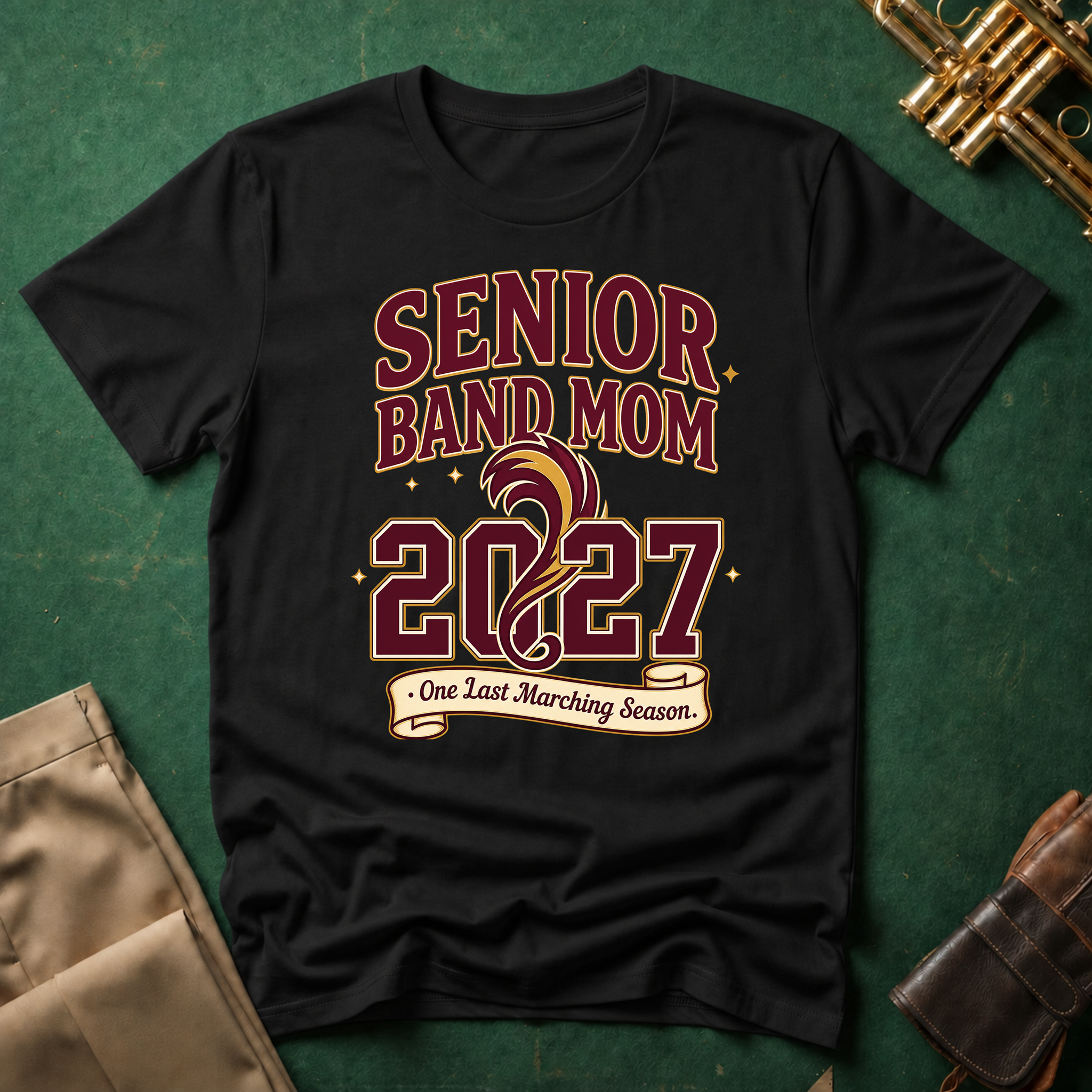Senior Band Mom 2027 One Last Marching Season T-shirt