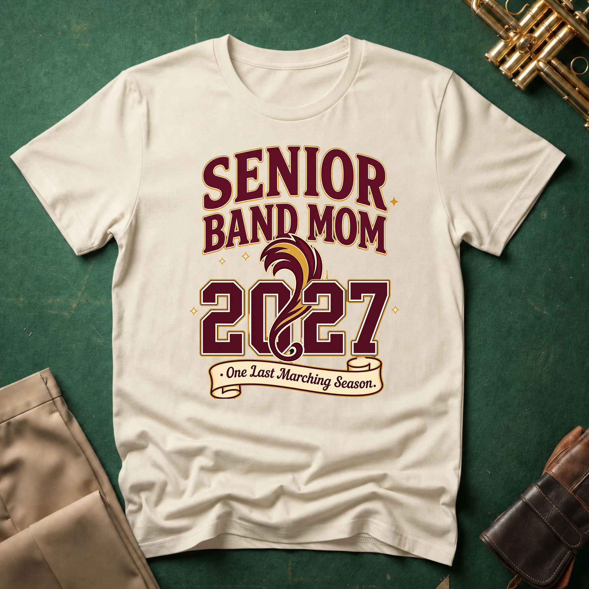 Senior Band Mom 2027 One Last Marching Season T-shirt