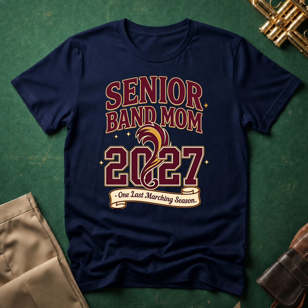 Senior Band Mom 2027 One Last Marching Season T-shirt