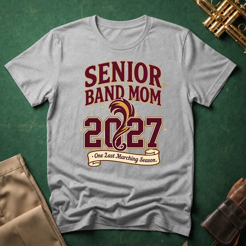 Senior Band Mom 2027 One Last Marching Season T-shirt