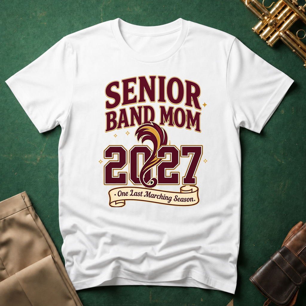 Senior Band Mom 2027 One Last Marching Season T-shirt