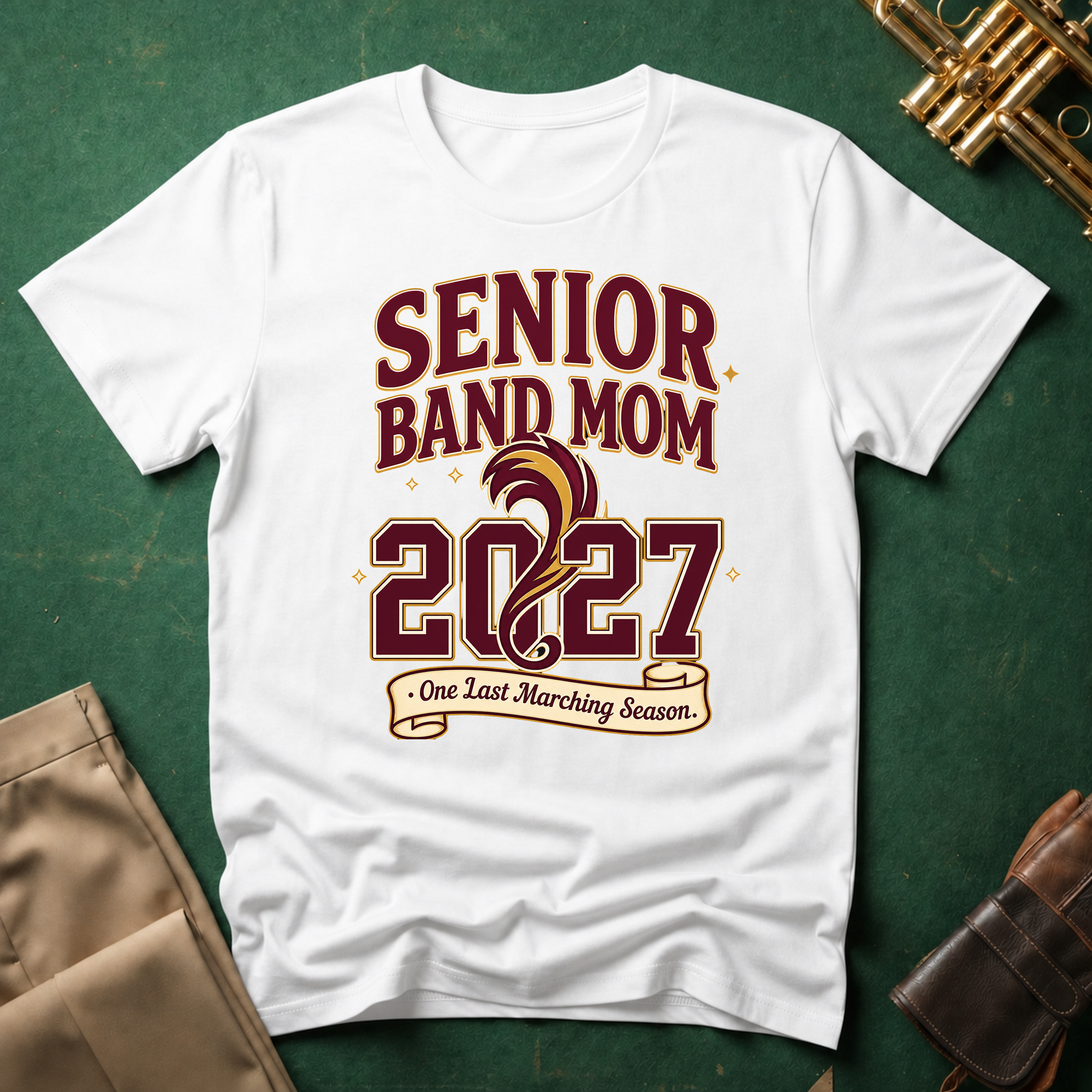 Senior Band Mom 2027 One Last Marching Season T-shirt