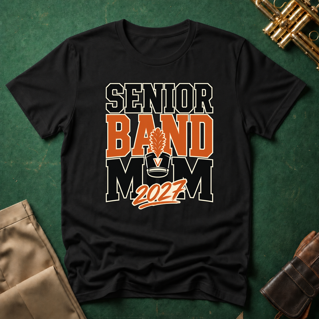 Senior Band Mom Large Text T-shirt