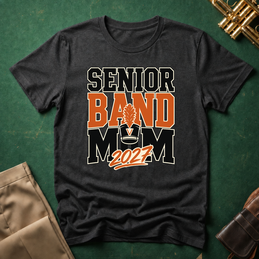 Senior Band Mom Large Text T-shirt