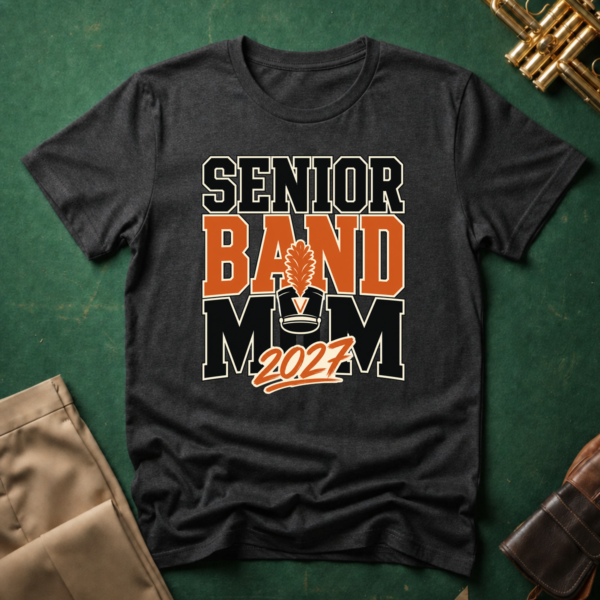 Senior Band Mom Large Text T-shirt