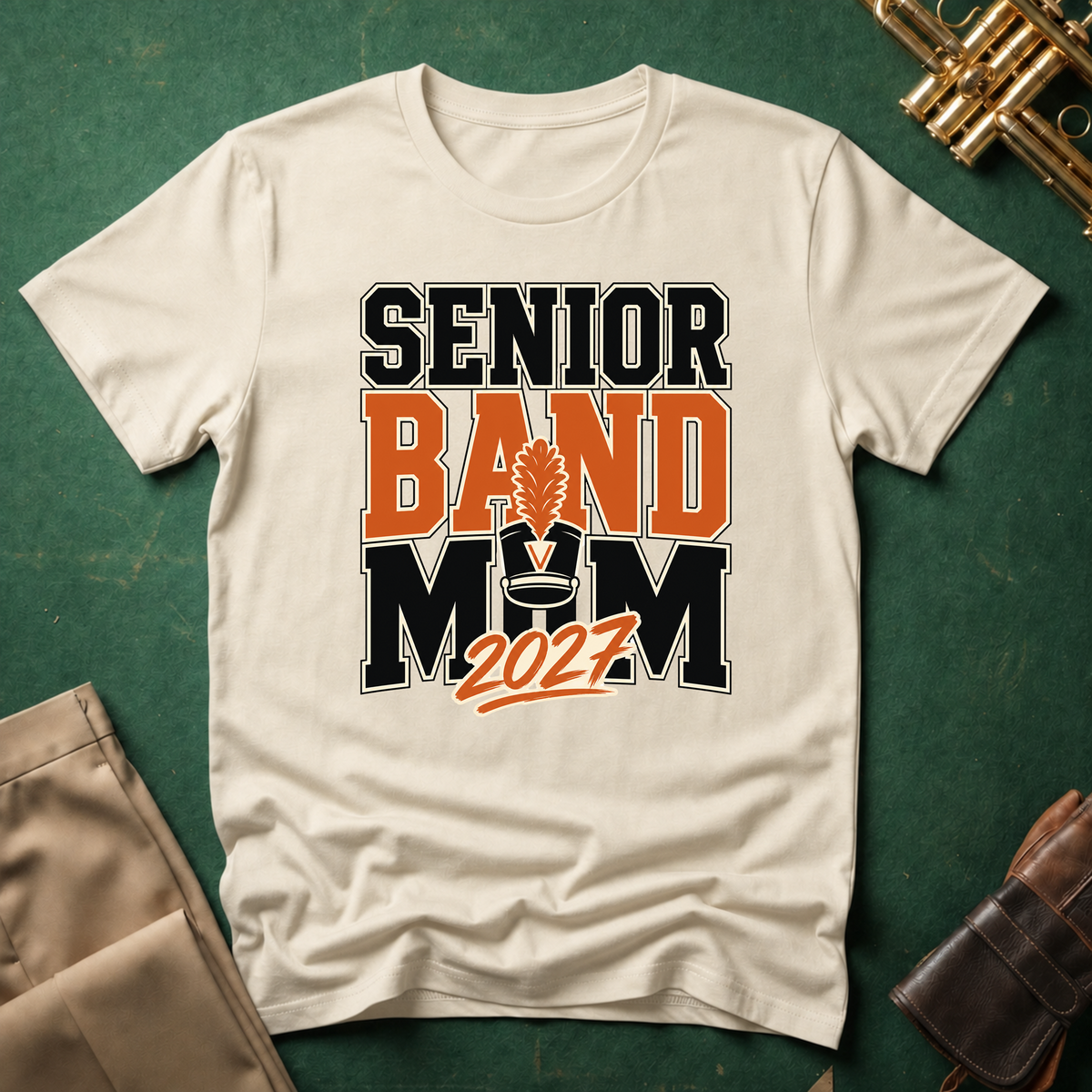 Senior Band Mom Large Text T-shirt