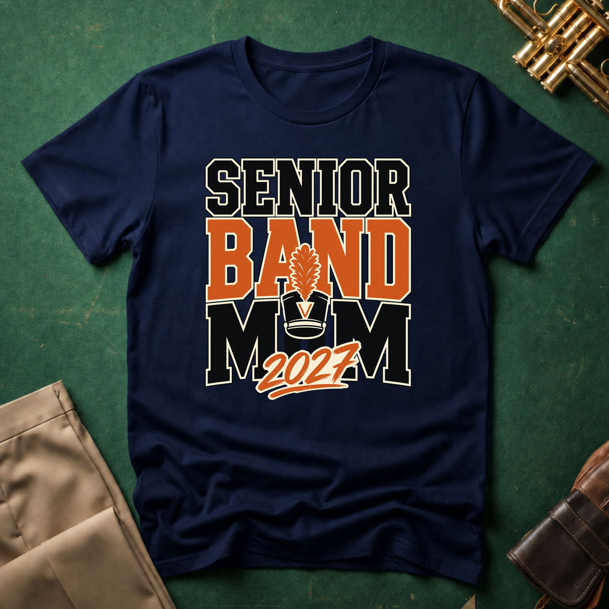 Senior Band Mom Large Text T-shirt