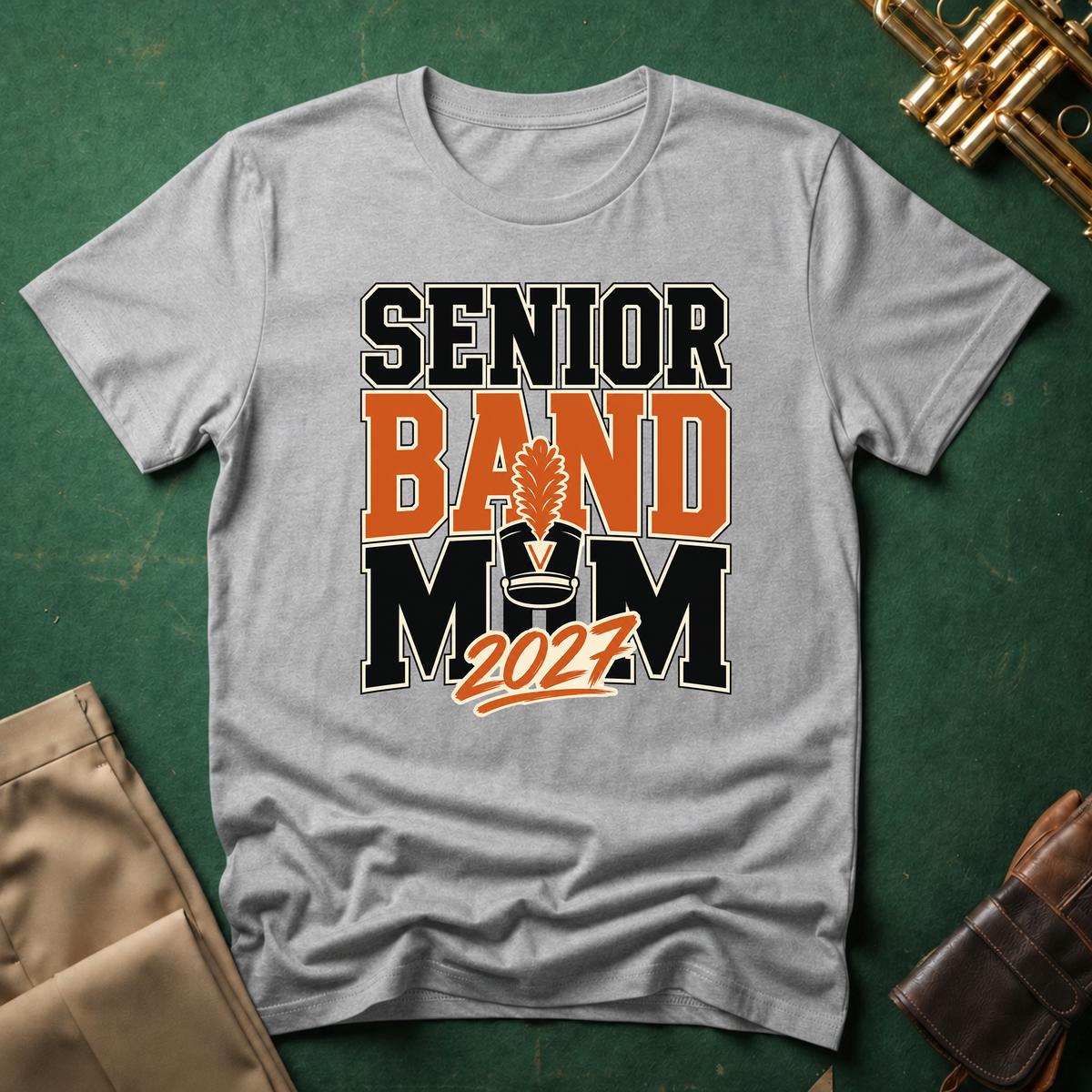 Senior Band Mom Large Text T-shirt