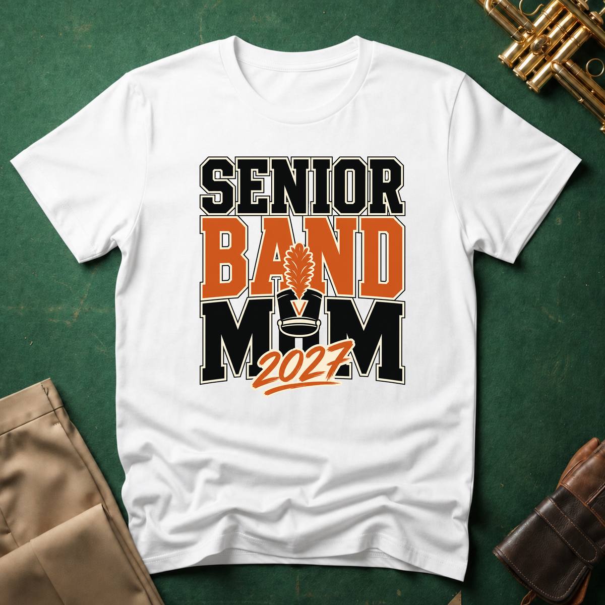 Senior Band Mom Large Text T-shirt