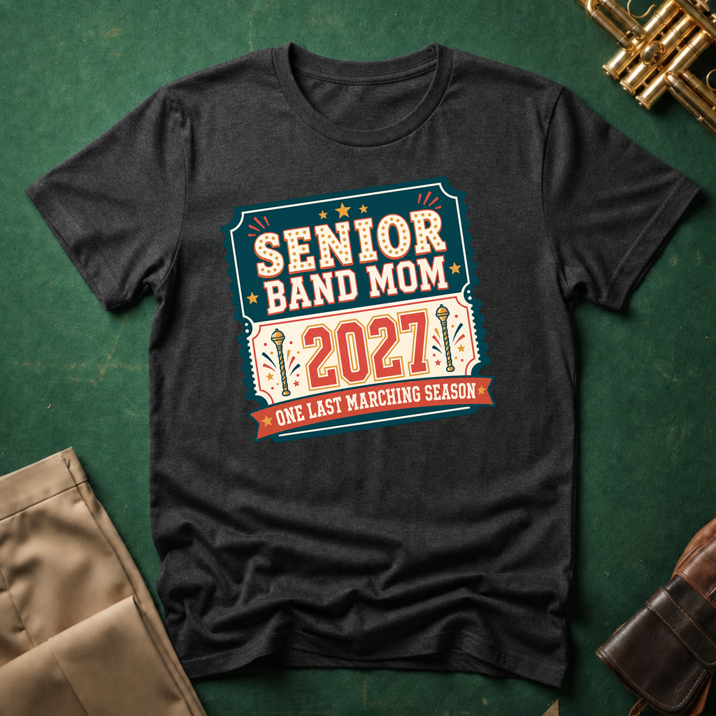 Senior Band Mom Teal Ticket T-shirt