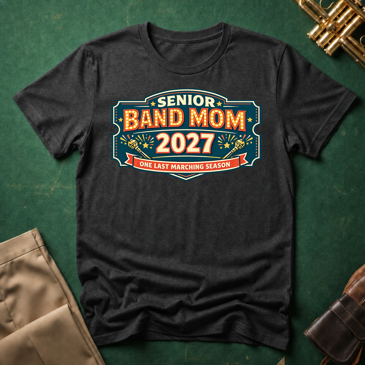 Senior Band Mom Theater Style T-shirt