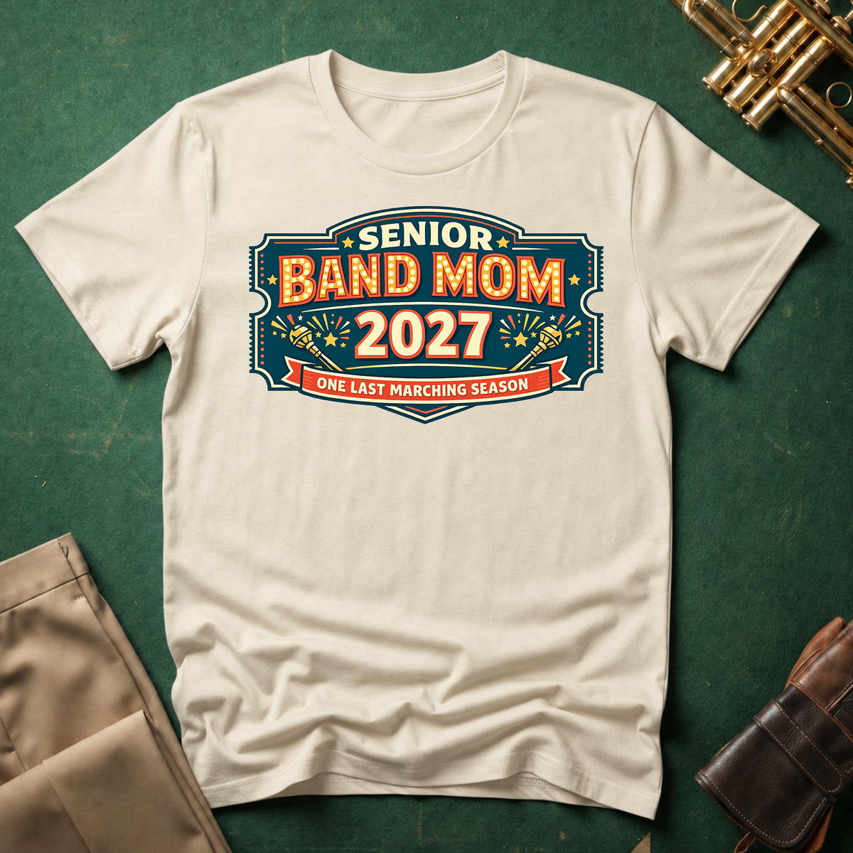 Senior Band Mom Theater Style T-shirt
