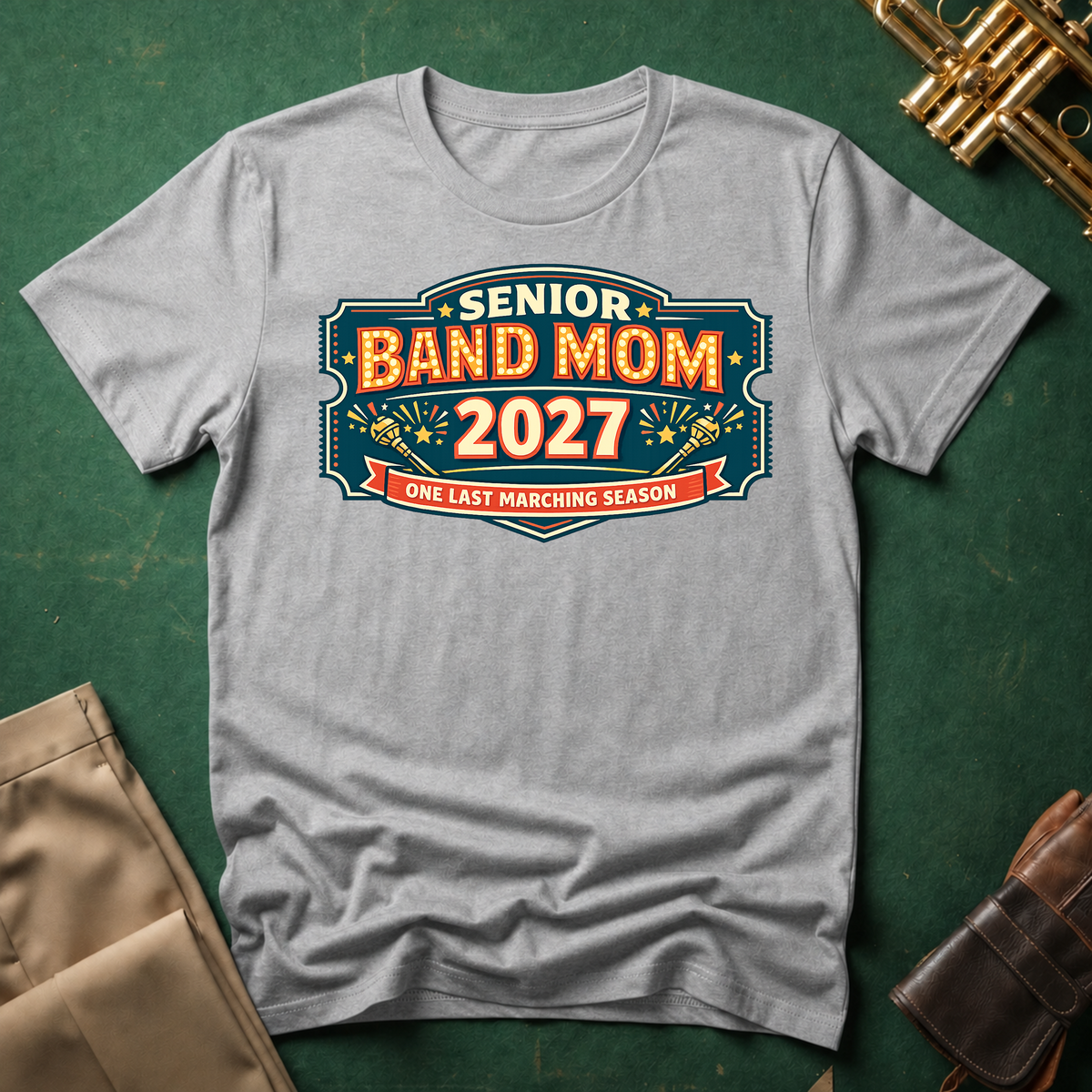 Senior Band Mom Theater Style T-shirt