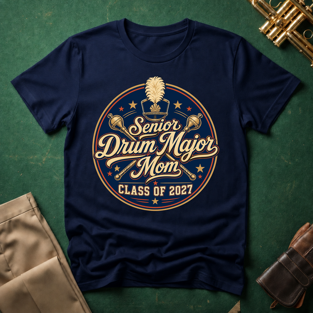 Senior Drum Major Mom Class of 2027 T-shirt