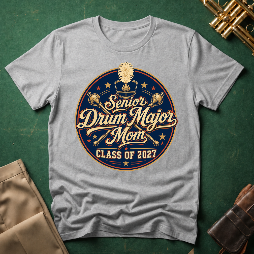 Senior Drum Major Mom Class of 2027 T-shirt